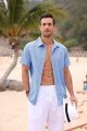 Mens Button Down Shirts Casual Short Sleeve Linen Tops Cotton Lightweight Fishing Tees Spread Collar Plain Shirt