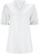 Women Summer Lace V Neck Plain Lace Elegant Shirt Fashion Solid Color Elegant Blouse Short Sleeve Comfy Soft Tee