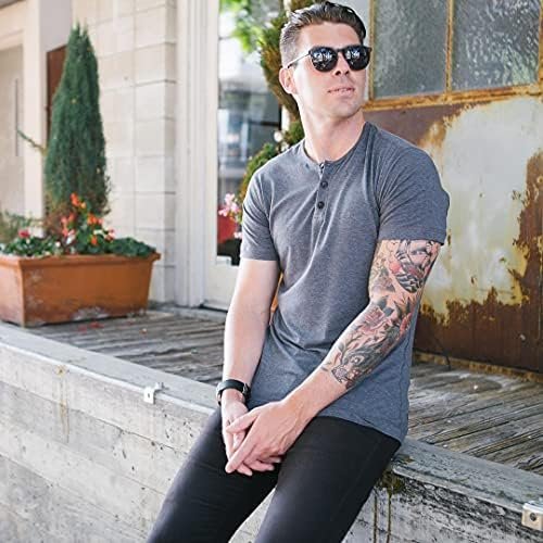 Men's 3 Pack Shirts Short Sleeve Casual Basic Tees Classic Summer Solid T Shirts with Pocket