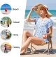 Womens Casual Short Sleeve T-Shirts Tunic Tops Loose Comfy Tee Blouse Lightweight Cute